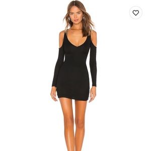 NWT black mini lovers & Friends long sleeve dress. size 8